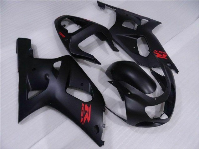 Schwarz GSXR 600 / 750 K1 K2 K3 01-03 Motorrad Vollverkleidung Schwarz GSXR 600 / 750 K1 K2 K3 01-03 Motorrad Vollverkleidung