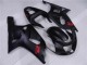 Schwarz GSXR 600 / 750 K1 K2 K3 01-03 Motorrad Vollverkleidung Schwarz GSXR 600 / 750 K1 K2 K3 01-03 Motorrad Vollverkleidung