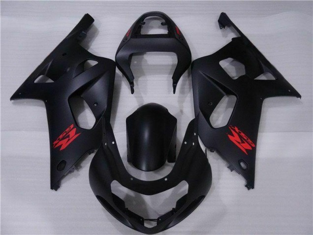 Schwarz GSXR 600 / 750 K1 K2 K3 01-03 Motorrad Vollverkleidung Schwarz GSXR 600 / 750 K1 K2 K3 01-03 Motorrad Vollverkleidung