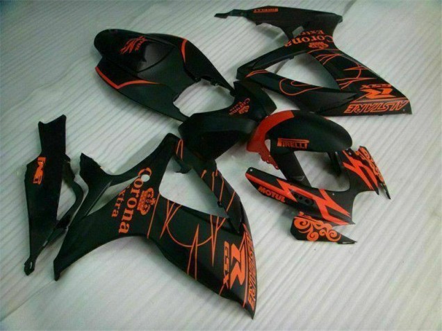 Schwarz GSXR 600 / 750 K6 06-07 Motorrad Verkleidungen Komplett Sets Schwarz GSXR 600 / 750 K6 06-07 Motorrad Verkleidungen Komplett Sets