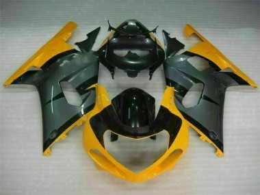 Schwarz Gelb GSXR 600 / 750 K1 K2 K3 01-03 Motorrad Verkleidungen
