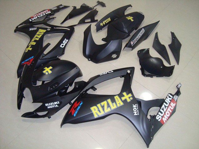 Schwarz Gelb Rizla GSXR 750 K6 06-07 Motorrad Verkleidungen Schwarz Gelb Rizla GSXR 750 K6 06-07 Motorrad Verkleidungen