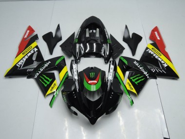 Schwarz Gelbes Monster ZX10R 03-05 Motorrad Verkleidungen