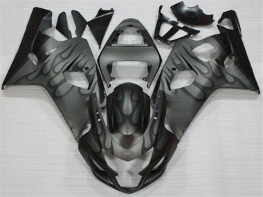 Schwarz Grau GSXR 600 / 750 K4 04-05 Motorrad Verkleidungen