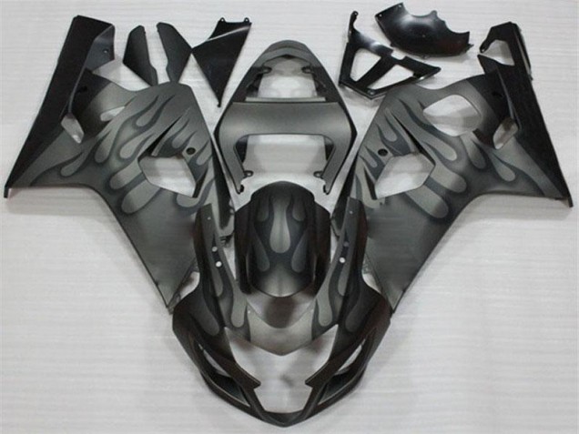Schwarz Grau GSXR 600 / 750 K4 04-05 Motorrad Verkleidungen