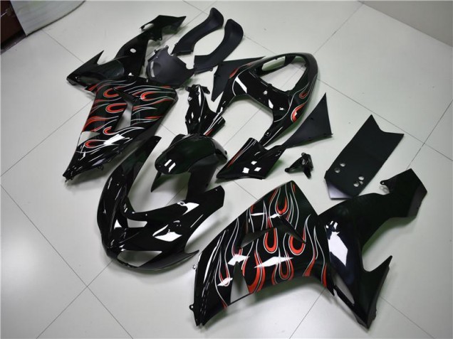 Schwarz Grau Rot ZX10R 06-07 Motorrad Verkleidungen Schwarz Grau Rot ZX10R 06-07 Motorrad Verkleidungen