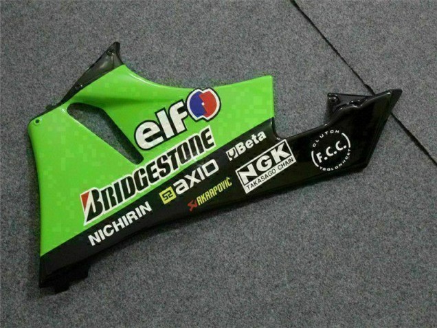 Schwarz Grün 3M Touch4 ZX6R 09-12 Motorrad Verkleidungen