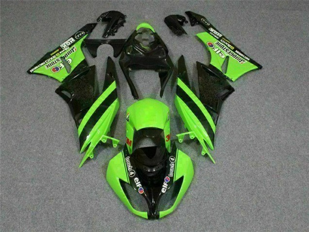 Schwarz Grün 3M Touch4 ZX6R 09-12 Motorrad Verkleidungen
