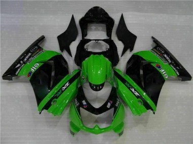 Schwarz Grün EX250 08-12 Motorrad Vollverkleidung