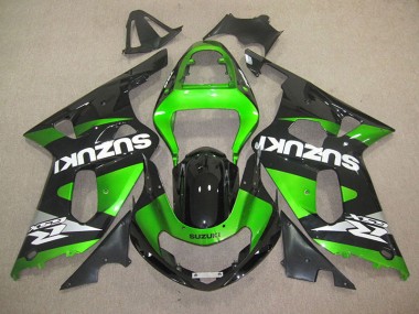 Schwarz Grün GSXR 600 K1 K2 K3 01-03 Motorrad Verkleidungen