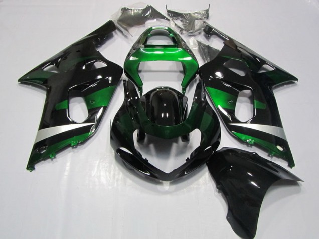 Schwarz Grün GSXR 750 K1 K2 K3 01-03 Motorrad Verkleidungen Schwarz Grün GSXR 750 K1 K2 K3 01-03 Motorrad Verkleidungen