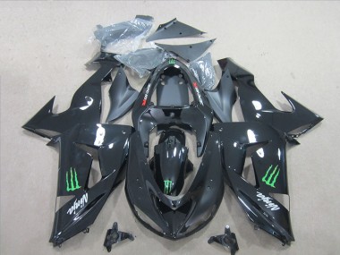 Schwarz Grün Monster Ninja ZX10R 06-07 Motorrad Verkleidungen