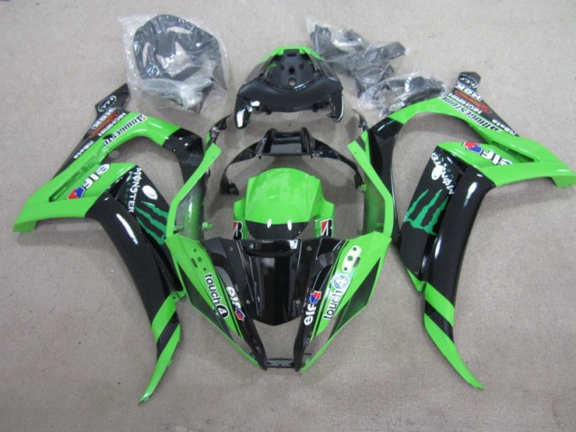 Schwarz Grün Touch4 Monster ZX10R 11-15 Motorrad Verkleidungen Schwarz Grün Touch4 Monster ZX10R 11-15 Motorrad Verkleidungen