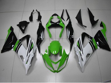 Schwarz Grün Weiß ZX6R 13-18 Motorrad Verkleidungen