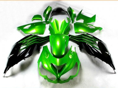 Schwarz Grün ZX14R ZZR 1400 12-21 Motorrad Verkleidung