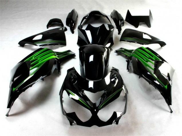 Schwarz Grün ZX14R ZZR 1400 12-21 Motorrad Verkleidungen Schwarz Grün ZX14R ZZR 1400 12-21 Motorrad Verkleidungen
