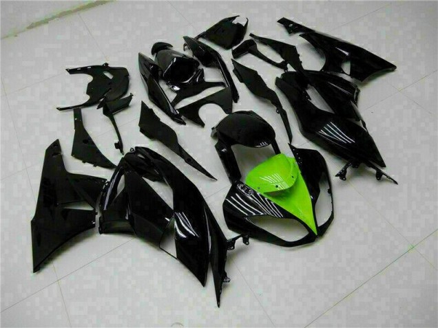 Schwarz Grün ZX6R 09-12 Motorrad Verkleidung Schwarz Grün ZX6R 09-12 Motorrad Verkleidung