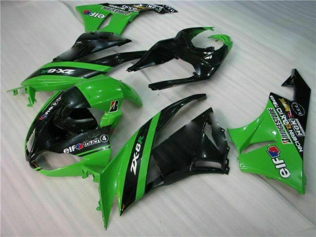 Schwarz Grün ZX6R 09-12 Motorrad Verkleidungen Komplett Sets Schwarz Grün ZX6R 09-12 Motorrad Verkleidungen Komplett Sets