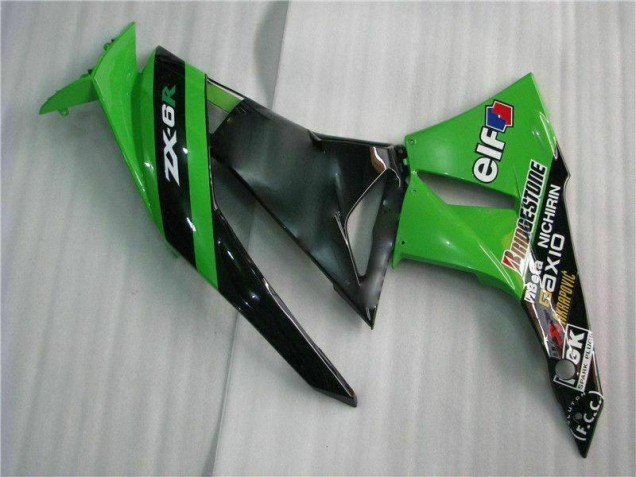Schwarz Grün ZX6R 09-12 Motorrad Verkleidungen Komplett Sets Schwarz Grün ZX6R 09-12 Motorrad Verkleidungen Komplett Sets