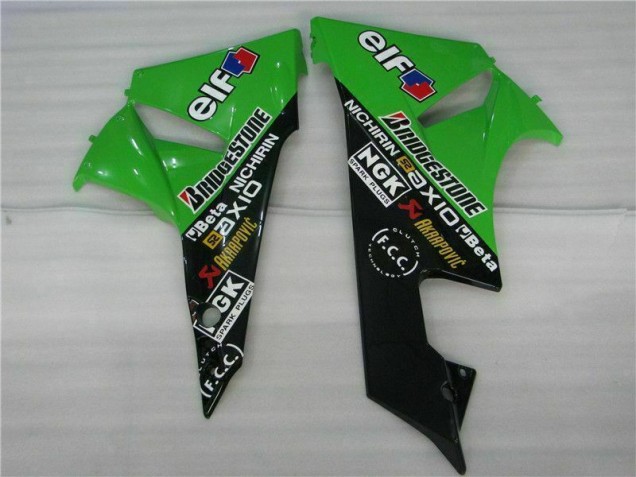 Schwarz Grün ZX6R 09-12 Motorrad Verkleidungen Komplett Sets Schwarz Grün ZX6R 09-12 Motorrad Verkleidungen Komplett Sets