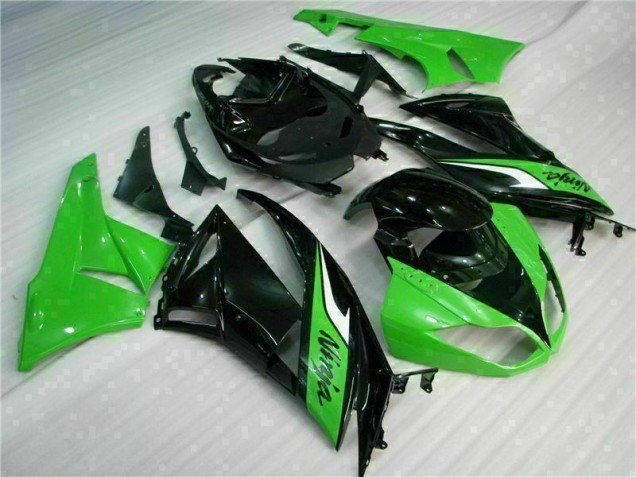 Schwarz Grün ZX6R 09-12 Motorrad Vollverkleidung Schwarz Grün ZX6R 09-12 Motorrad Vollverkleidung