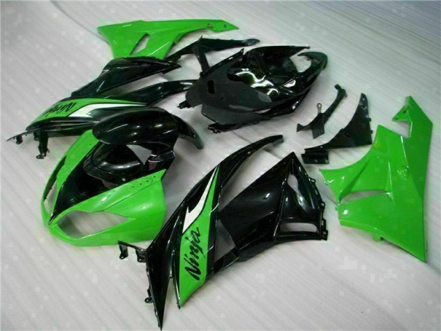 Schwarz Grün ZX6R 09-12 Motorrad Vollverkleidung Schwarz Grün ZX6R 09-12 Motorrad Vollverkleidung