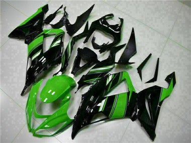 Schwarz Grün ZX6R 13-18 Motorrad Verkleidungen
