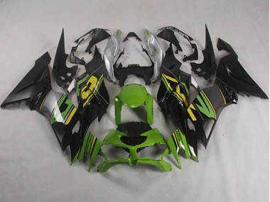 Schwarz Grün ZX6R 19-23 Motorrad Verkleidungen