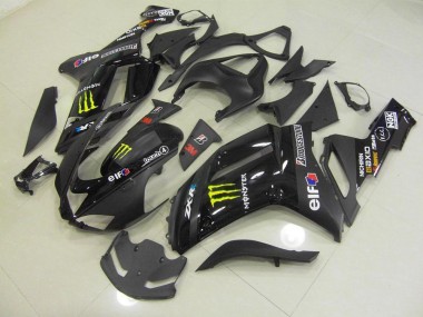 Schwarz Monster ZX6R 07-08 Motorrad Verkleidungen