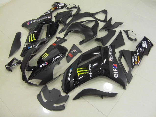 Schwarz Monster ZX6R 07-08 Motorrad Verkleidungen Schwarz Monster ZX6R 07-08 Motorrad Verkleidungen
