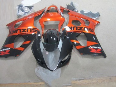 Schwarz Orange GSXR 1000 K3 03-04 Motorrad Verkleidungen