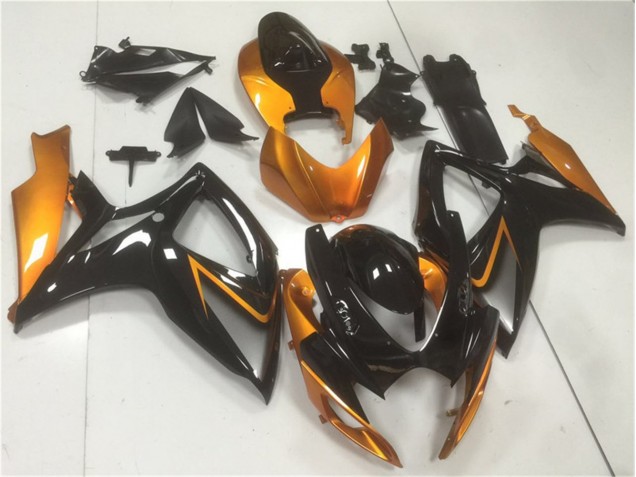 Schwarz Orange GSXR 600 / 750 K6 06-07 Motorrad Verkleidung Schwarz Orange GSXR 600 / 750 K6 06-07 Motorrad Verkleidung