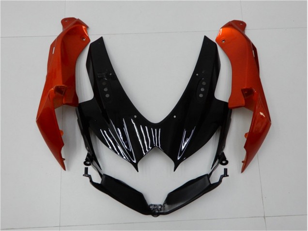 Schwarz Orange Grau GSXR 600 / 750 K8 08-10 Motorrad Verkleidungen Schwarz Orange Grau GSXR 600 / 750 K8 08-10 Motorrad Verkleidungen