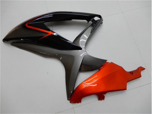 Schwarz Orange Grau GSXR 600 / 750 K8 08-10 Motorrad Verkleidungen Schwarz Orange Grau GSXR 600 / 750 K8 08-10 Motorrad Verkleidungen