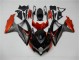 Schwarz Orange Grau GSXR 600 / 750 K8 08-10 Motorrad Verkleidungen Schwarz Orange Grau GSXR 600 / 750 K8 08-10 Motorrad Verkleidungen