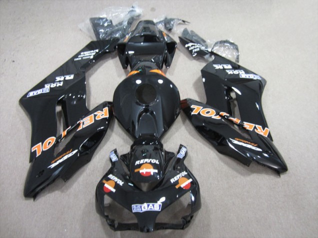 Schwarz Orange Repsol CBR 1000 RR 04-05 Motorrad Verkleidungen Schwarz Orange Repsol CBR 1000 RR 04-05 Motorrad Verkleidungen