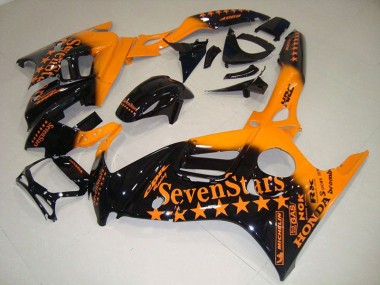 Schwarz Orange Sieben Sterne CBR 600 F3 95-98 Motorrad Verkleidungen