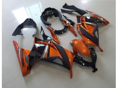 Schwarz Orange ZX 300R 13-16 Motorrad Verkleidungen