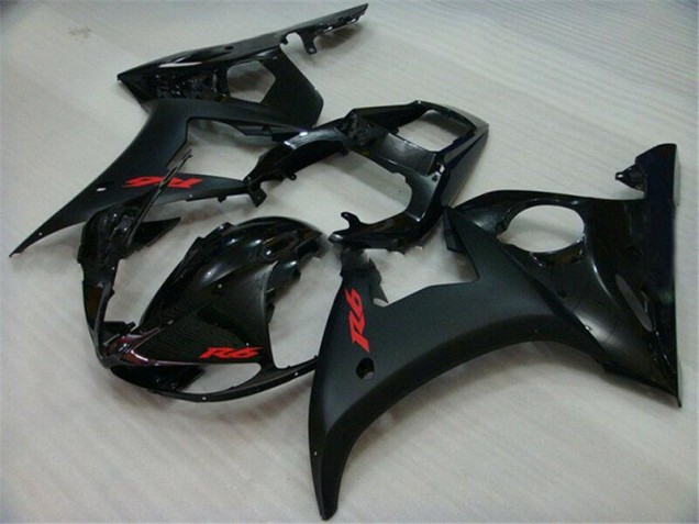 Schwarz R6 03-05 Motorrad Vollverkleidung Schwarz R6 03-05 Motorrad Vollverkleidung