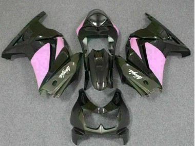 Schwarz Rosa Ninja EX250 08-12 Motorrad Verkleidungen