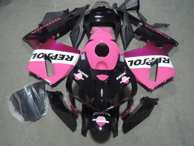 Schwarz Rosa Repsol CBR 1000 RR 04-05 Motorrad Verkleidungen