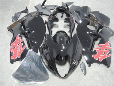 Schwarz Rot Aufkleber GSXR 1300 Hayabusa 96-07 Motorrad Verkleidungen