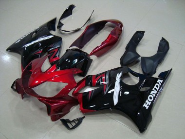 Schwarz Rot CBR 600 F4i 04-07 Motorrad Vollverkleidung