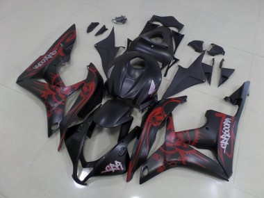 Schwarz Rot CBR 600 RR 07-08 Motorrad Verkleidungen