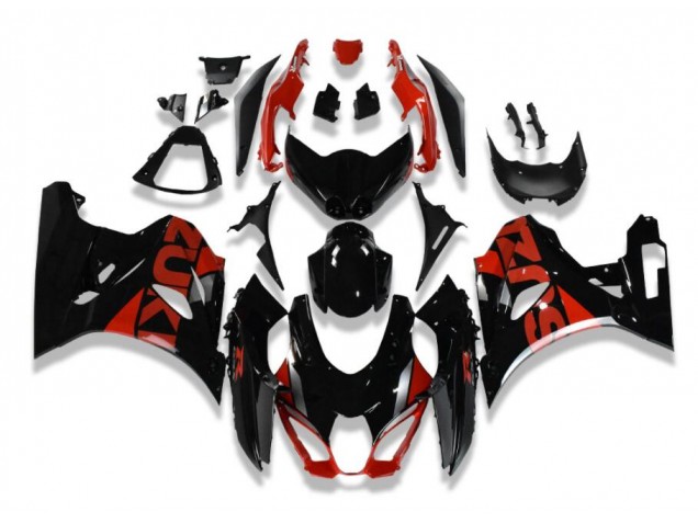 Schwarz Rot GSXR 1000 17-23 Motorrad Verkleidung Schwarz Rot GSXR 1000 17-23 Motorrad Verkleidung