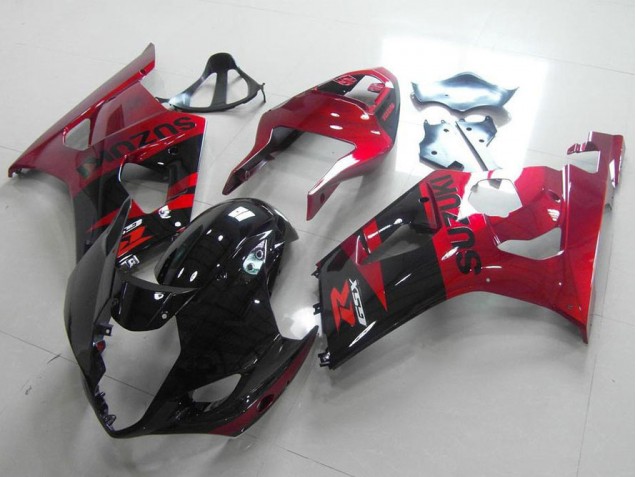 Schwarz Rot GSXR 1000 K3 03-04 Motorrad Verkleidung Schwarz Rot GSXR 1000 K3 03-04 Motorrad Verkleidung