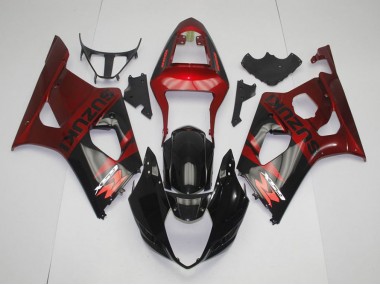 Schwarz Rot GSXR 1000 K3 03-04 Motorrad Verkleidungen