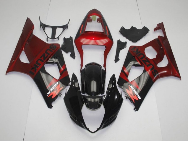 Schwarz Rot GSXR 1000 K3 03-04 Motorrad Verkleidungen