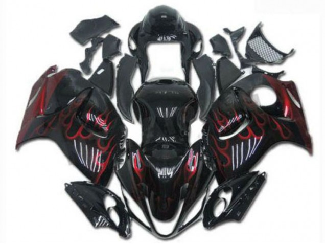 Schwarz Rot GSXR 1300 Hayabusa 08-19 Motorrad Verkleidung Schwarz Rot GSXR 1300 Hayabusa 08-19 Motorrad Verkleidung