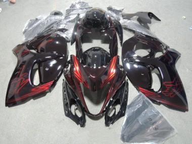 Schwarz Rot GSXR 1300 Hayabusa 08-19 Motorrad VollVerkleidungen & Plastik